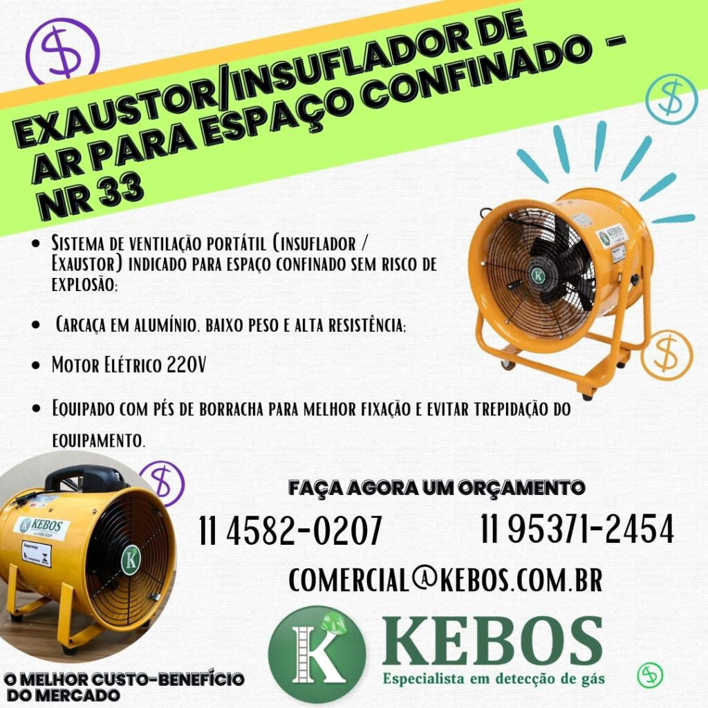 Exaustores e Insufladores de Ar - imagem com informacoes sobre produtos e contatos da Kebos